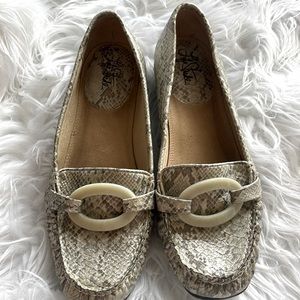 Life Stride snakeskin slip on loafers